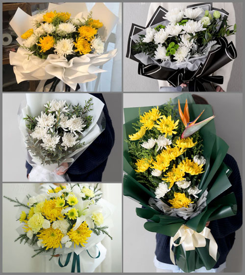 浙江省温州永嘉县碧莲镇茶岙村白事花束代送